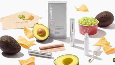 Chipotle and Wonderskin team up to introduce the 'Lipotle' Wonder Blading Peel and Reveal Lip Stain Kit in celebration of National Avocado Day.