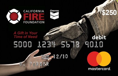 California Fire Foundation's Disaster Relief program provides on-the-spot relief for fire victims through $250 cash cards