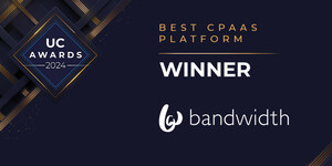 Bandwidth Wins 'Best CPaaS Platform' Award From UC Today for Innovation, Experience and Execution