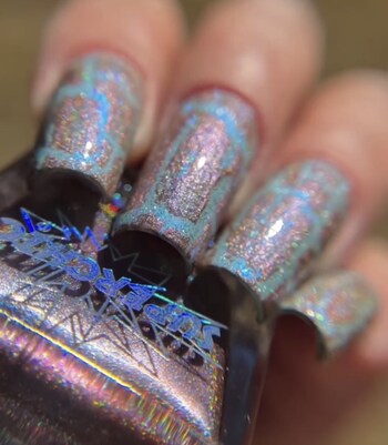 SuperChic Ben Multichrome Holo Crackle Nail Polish