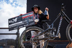 Monster Army Rider Erice van Leuven from New Zealand Wins Whip-Off World Championships and Takes Third Place in Specialized Dual Slalom at Crankworx Whistler Mountain Bike Event in Canada