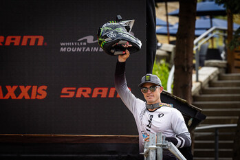 Monster Army's Nikolas Nestoroff from San Diego, California, Takes 3rd Place in Specialized Dual Slalom at Crankworx Whistler Mountain Bike Event in Canada