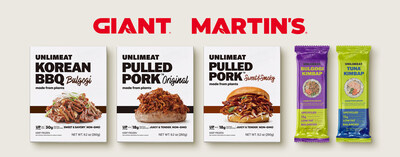 UNLIMEAT's K-Vegan Line at GIANT and MARTIN'S Stores