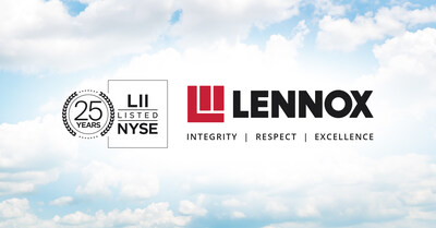 Lennox, a leading provider of innovative climate solutions, marks a significant milestone at the New York Stock Exchange (NYSE) as it celebrates the 25th anniversary of its initial public offering (IPO).