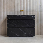 Zicana Boutique - Vittoria Vanity Sink - Nero Marquina Marble