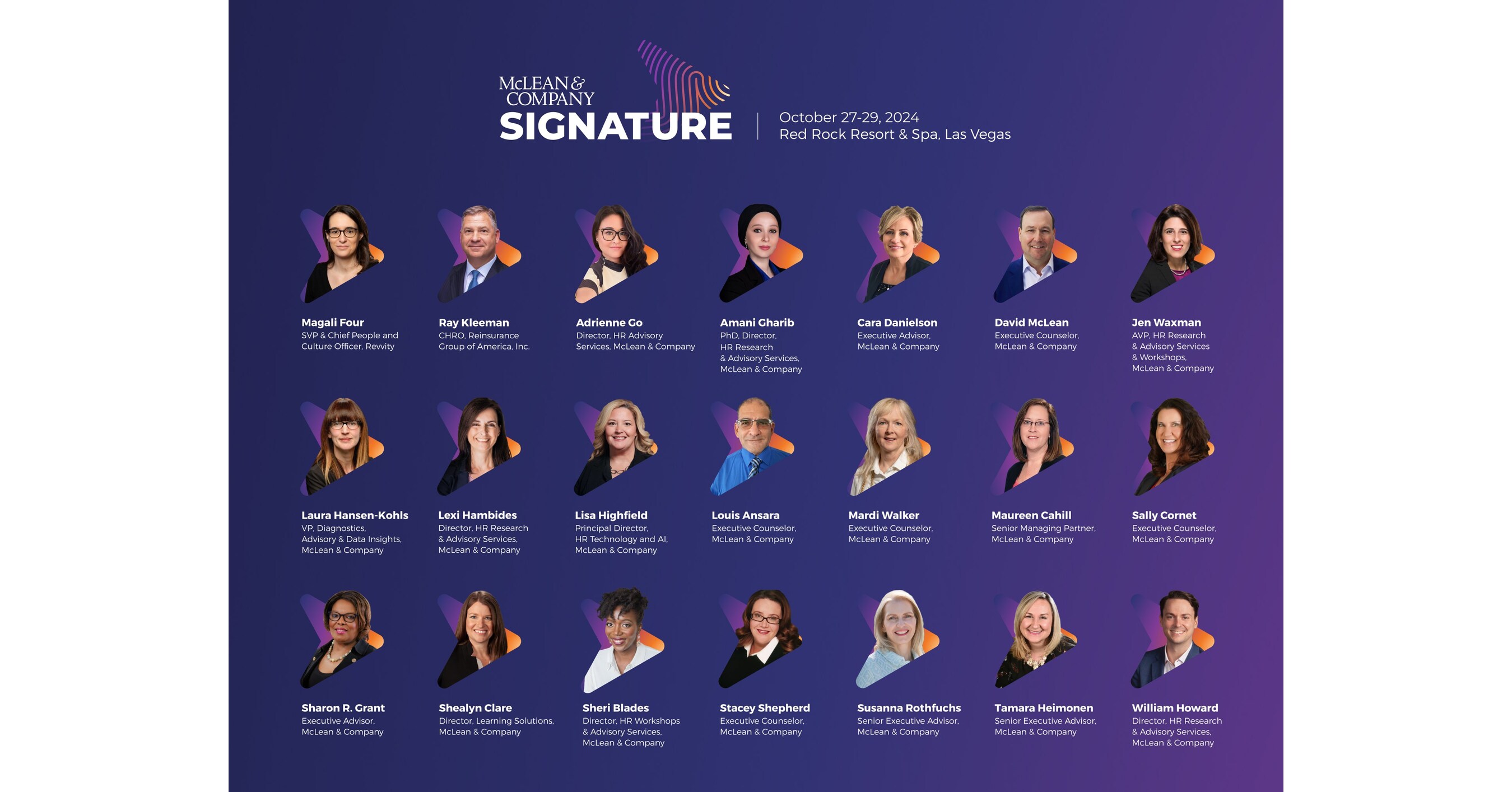McLean & Company Reveals New Agenda Details for McLean Signature, the ...
