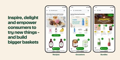 Instacart's new suite of merchandising solutions includes recipes, occasions, and bundles.