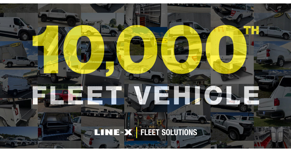 LINE-X Exceeds 10,000 Commercial Fleet Vehicles Serviced