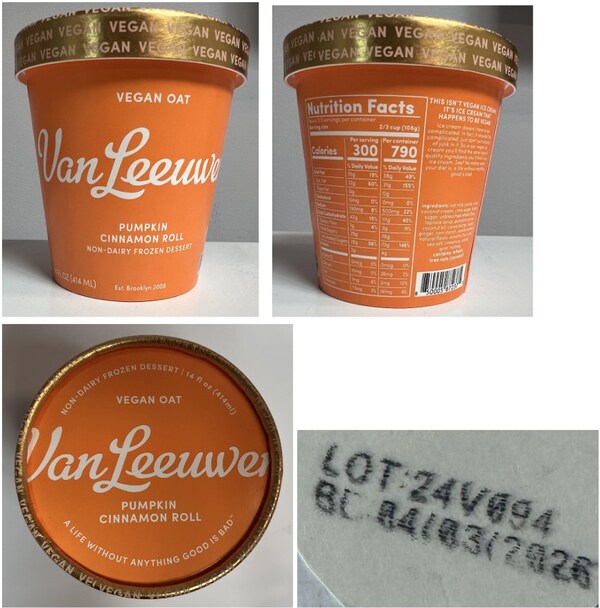 Van Leeuwen Ice Cream Issues Allergy Alert on Undeclared Peanuts in