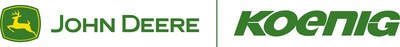 John Deere and Koenig Equipment logo.