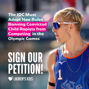 Lauren's Kids Launches Petition Demanding IOC Rule Change to Ban Child Sexual Abusers from Competing in Olympics