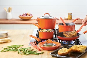 NEW RACHAEL RAY® COOKWARE, BAKEWARE, AND TOOLS &amp; GADGETS IN ON-TREND ORANGE HUE