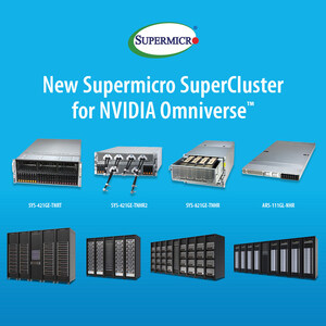 Supermicro ने NVIDIA Omniverse के लिए स्केलेबल प्रदर्शन, लचीलेपन और संसाधन अनुकूलन के साथ डेवलपर्स को सशक्त बनाने वाला प्लग-एंड-प्ले SuperCluster लांच किया है