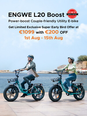 ENGWE bringt L20 Boost E-Bike auf den Markt Kurztrips mit der "BOOST"-Taste verstärken