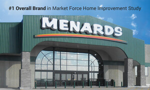 Menards Dominates Home Improvement Retail: Market Force Information Study Reveals Who is Truly Nailing It