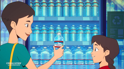 The campaign aims to empower consumers to make informed choices about hydration, emphasizing the benefits of choosing sustainable options like Crystal Geyser® Alpine Spring Water®