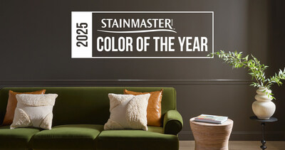 Truffle is STAINMASTER Paint's 2025 Color of the Year, a restorative dark hue that brings versatility to every home.