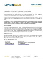 LUNDIN GOLD SHARE CAPITAL AND VOTING RIGHTS UPDATE (CNW Group/Lundin Gold Inc.)