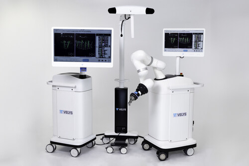 VELYS™ SPINE is intended for use in planning and instrumenting spinal fusion procedures in the cervical, thoracolumbar and sacroiliac spine. (PRNewsfoto/DePuy Synthes)