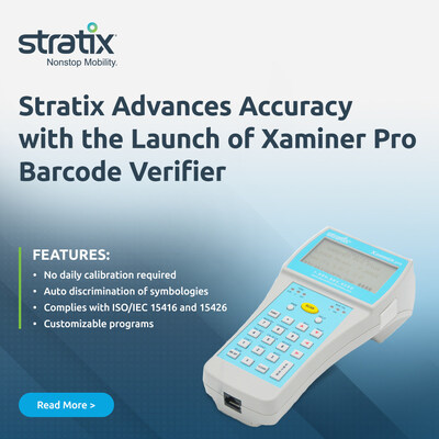Stratix Advances Accuracy with the Launch of Xaminer Pro Barcode Verifier