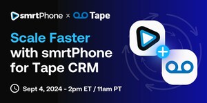 Businesses Using Tape CRM Scale Faster Using smrtPhone All-in-One Phone Platform