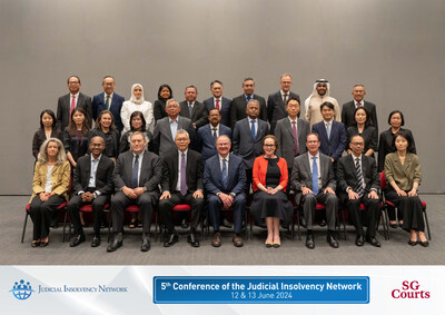 Participants of the 5th Judicial Insolvency Network (JIN) Conference (PRNewsfoto/Supreme Court of Singapore)