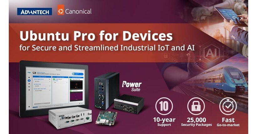Advantech and Canonical Announce Ubuntu Pro for Devices for Secure and Streamlined Industrial IoT and AI