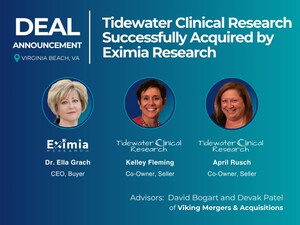 Tidewater Clinical Research Acquired by Eximia Research Network