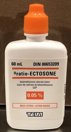 Avis public - Rappel élargi : Rappel de lots de lotion ratio-ECTOSONE (TEVA-ECTOSONE) régulière 0,1 % et douce 0,05% en raison d'une impureté pouvant présenter des risques pour la santé