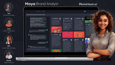 Marketeam.ai Expands AI Marketing Dream Team with the Launch of Maya, the  AI Brand Analyst Agent