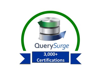 QuerySurge surpasses 3,000 certs