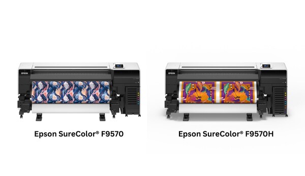 The new Epson SureColor F9570 and SureColor F9570H 64-inch dye-sublimation printers feature a new space-saving design, an expanded ink set and the ability to produce high-quality images on textiles and hard goods such as promotional products and photo panels.