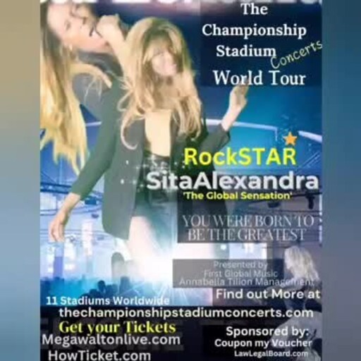 SitaAlexandra Welcomes you to the Championship Stadium Concerts World Tour.