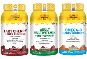 Introducing Country Life® Vitamins' Honey Gummies: Clean, great tasting solutions made with real honey