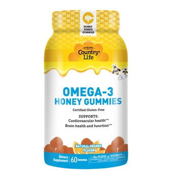 Country Life Vitamins Omega-3 Honey Gummies