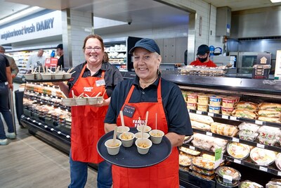 Family Fare Associates served samples of the new deli offerings of the refreshed Family Fare store in Holland, Mich.