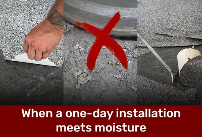 Moisture and 1-Day Coatings Don't Mix