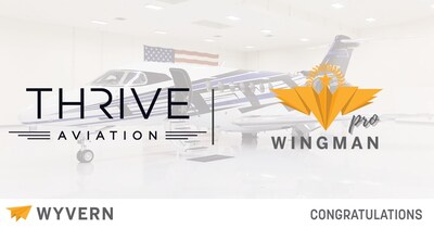 Thrive Aviation achieves prestigious WYVERN Wingman PRO, this puts Thrive Aviation among an elite group of private jet operators globally.