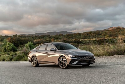 The 2024 Hyundai Elantra is photographed in Silverado, Calif., May 22, 2023.