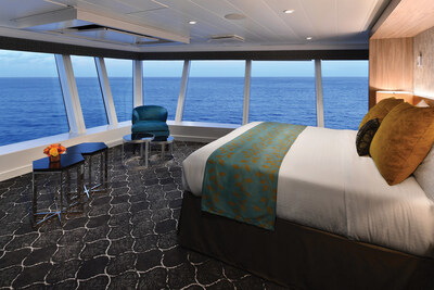 Perched above the bridge on Royal Caribbean’s Oasis of the Seas and the soon-to-be-amplified Allure of the Seas, the Ultimate Panoramic Suites feature 200-degree panoramic views with floor-to-ceiling windows, more than 900 square feet to kick back and a lineup of perks. Highlights include a walk-in closet, living area and exclusive amenities as part of the top Royal Suite Class tier – Star Class – like a dedicated Royal Genie that will personalize the vacation experience.