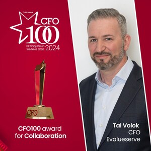 Evalueserve's CFO Tal Volok Recognized in Prestigious CFO100 Programme