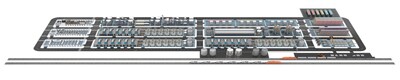 3D rendering of AEI's Mega Plant 1 (MP1) for producing IRA compliant critical minerals from recycled LFP batteries and black mass