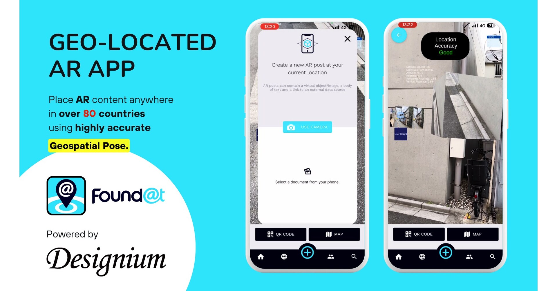 Designium drives innovation in geospatial AR and develops a geolocated AR app with FoundAt