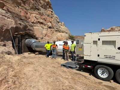 Figure 2 – Completion of Ventilation Fan Installation at Tony M Mine (CNW Group/IsoEnergy Ltd.)