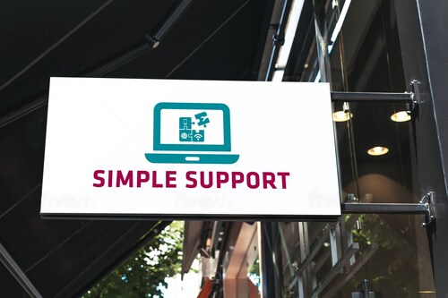 Simple Support Business Sign