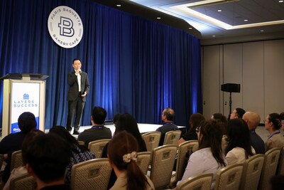 At Resorts World located in Las Vegas, Jin-Soo Hur, CEO of the Paris Baguette HQ, speaks during a ‘2024 Paris Baguette Franchise Convention’ for its local franchisees. (PRNewsfoto/Paris Baguette)