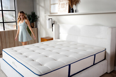 My Green Mattress' custom manufactured innerspring system sets their organic mattresses apart.