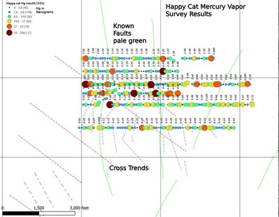 Happy Cat Mercury Vapor Survey Results (CNW Group/Black Mammoth Metals Corp)