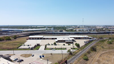 Aerial photo of Alliance Concrete Pumps’ new facility in Fort Worth, Texas (CNW Group/Alliance Concrete Pumps)