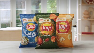 Lay's Wavy Tzatziki, Lay's Masala and Lay's Honey Butter flavors, inspired by Greece, India and Korea, are hitting store shelves in the U.S. this month for a limited time.